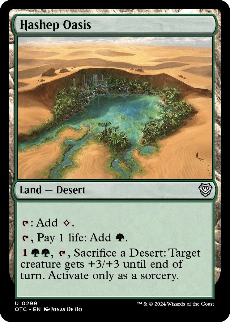 Image for Hashep Oasis (299) (Commander: Outlaws of Thunder Junction) - Magic: The Gathering
