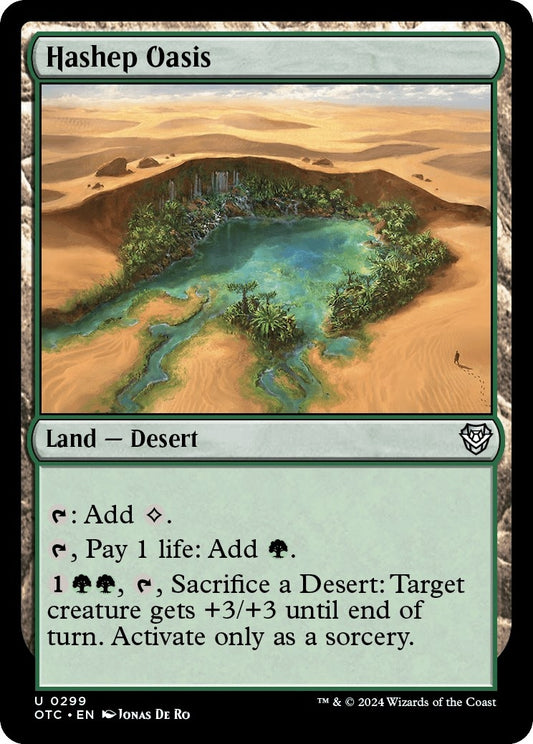 Image for Hashep Oasis (299) (Commander: Outlaws of Thunder Junction) - Magic: The Gathering