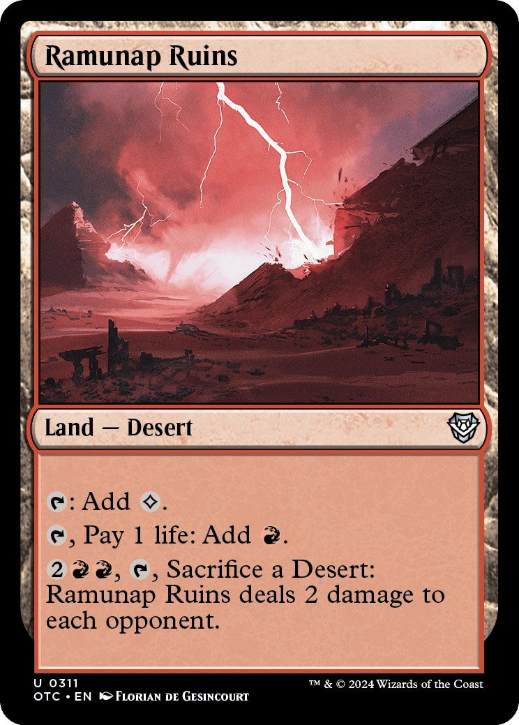 Image for Ramunap Ruins (311) (Commander: Outlaws of Thunder Junction) - Magic: The Gathering