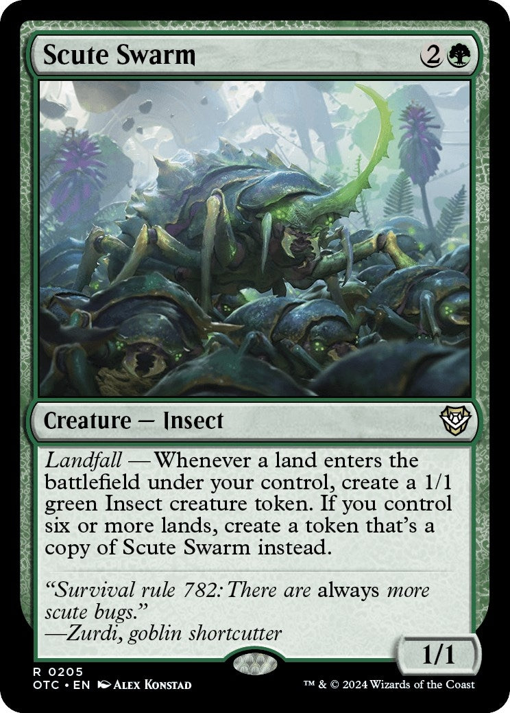 Image for Scute Swarm (205) (Commander: Outlaws of Thunder Junction) - Magic: The Gathering