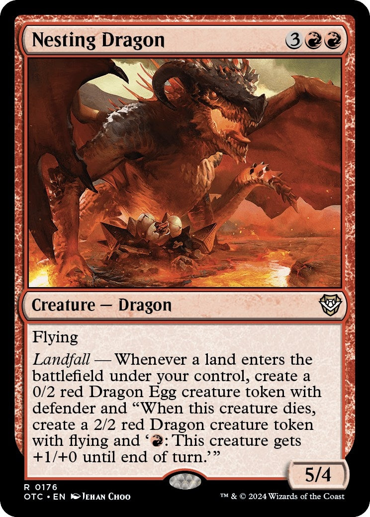 Image for Nesting Dragon (176) (Commander: Outlaws of Thunder Junction) - Magic: The Gathering