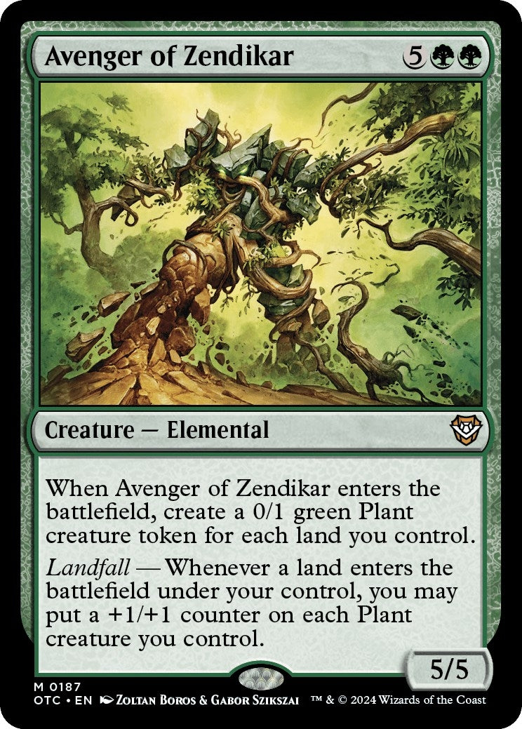 Image for Avenger of Zendikar (187) (Commander: Outlaws of Thunder Junction) - Magic: The Gathering