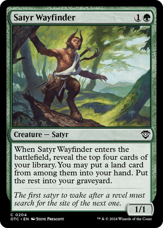 Image for Satyr Wayfinder (204) (Commander: Outlaws of Thunder Junction) - Magic: The Gathering