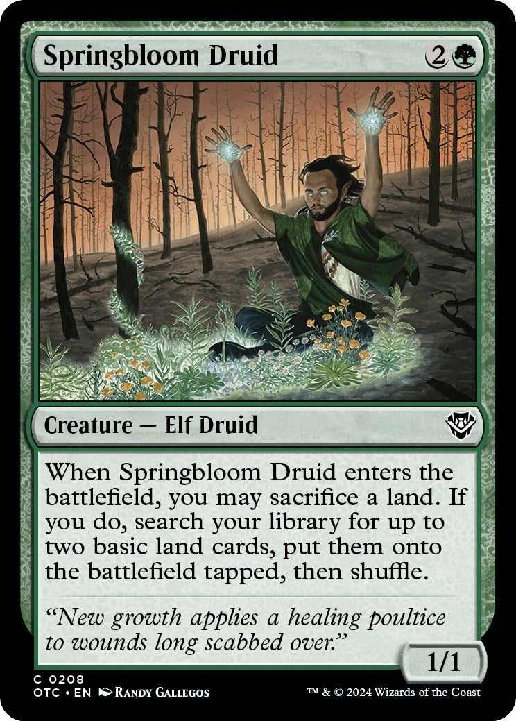 Image for Springbloom Druid (208) (Commander: Outlaws of Thunder Junction) - Magic: The Gathering
