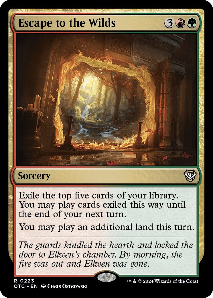 Image for Escape to the Wilds (223) (Commander: Outlaws of Thunder Junction) - Magic: The Gathering