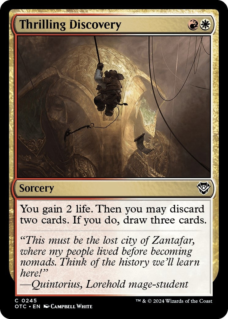 Image for Thrilling Discovery (245) (Commander: Outlaws of Thunder Junction) - Magic: The Gathering
