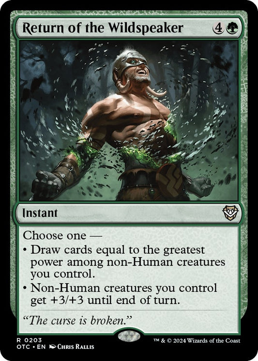 Image for Return of the Wildspeaker (203) (Commander: Outlaws of Thunder Junction) - Magic: The Gathering