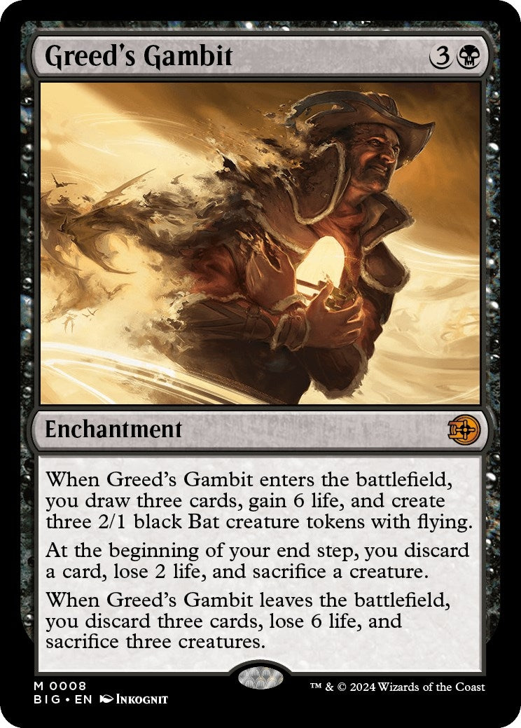 Image for Greed's Gambit (8) (Outlaws of Thunder Junction: The Big Score) - Magic: The Gathering