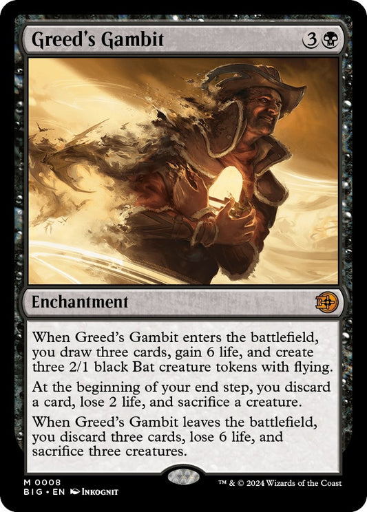 Image for Greed's Gambit (8) (Outlaws of Thunder Junction: The Big Score) - Magic: The Gathering