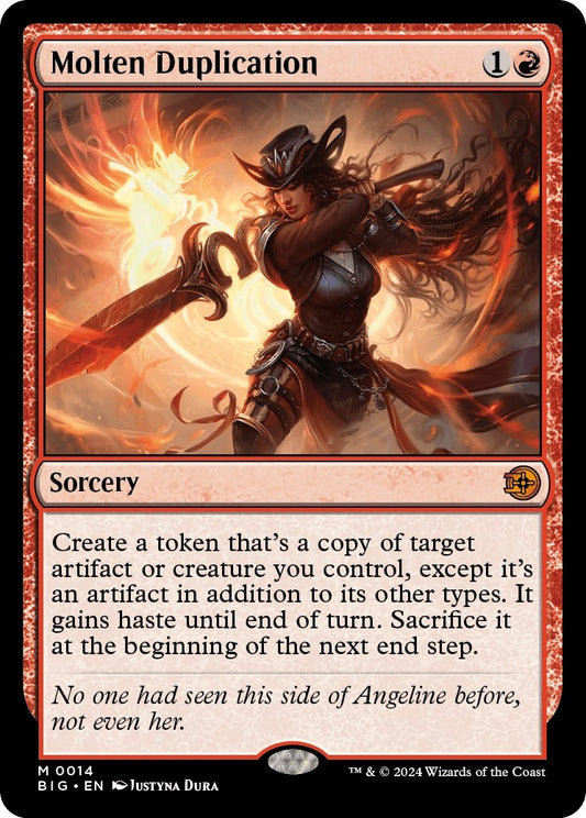 Image for Molten Duplication (14) (Outlaws of Thunder Junction: The Big Score) - Magic: The Gathering
