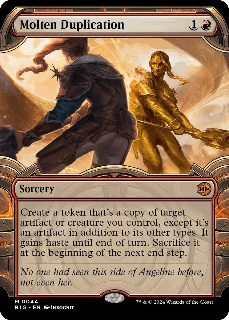 Image for Molten Duplication (Showcase) (44) (Outlaws of Thunder Junction: The Big Score) - Magic: The Gathering