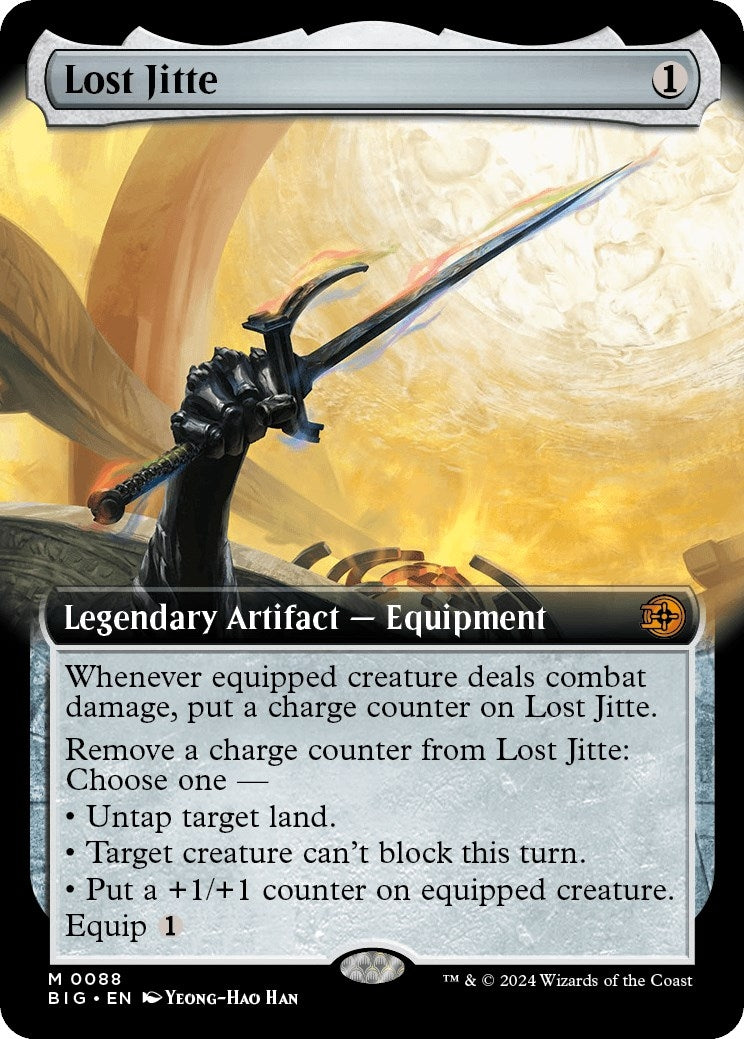Image for Lost Jitte (Extended Art) (88) (Outlaws of Thunder Junction: The Big Score) - Magic: The Gathering