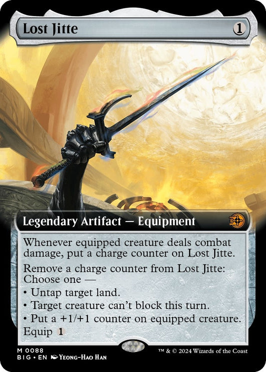 Image for Lost Jitte (Extended Art) (88) (Outlaws of Thunder Junction: The Big Score) - Magic: The Gathering
