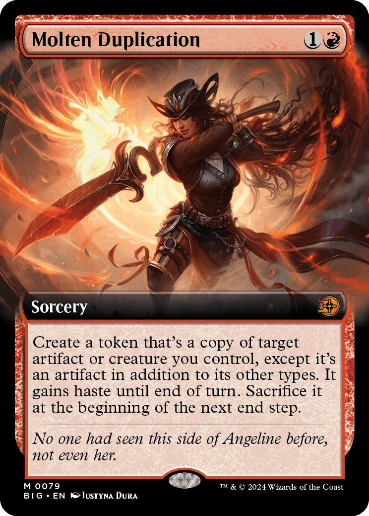 Image for Molten Duplication (Extended Art) (79) (Outlaws of Thunder Junction: The Big Score) - Magic: The Gathering