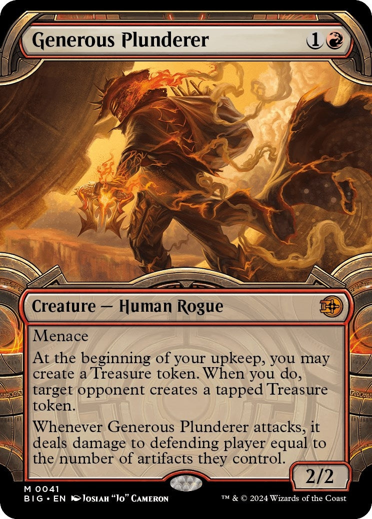 Image for Generous Plunderer (Showcase) (41) (Outlaws of Thunder Junction: The Big Score) - Magic: The Gathering