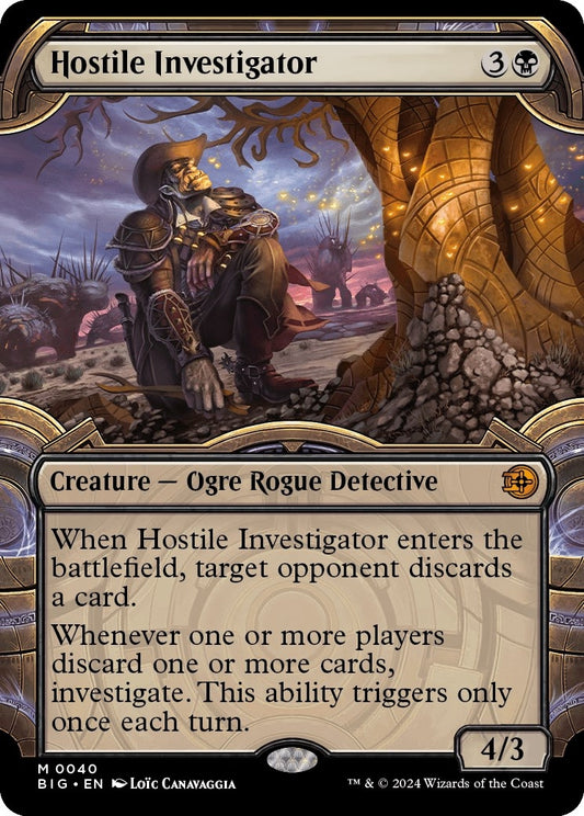 Image for Hostile Investigator (Showcase) (40) (Outlaws of Thunder Junction: The Big Score) - Magic: The Gathering