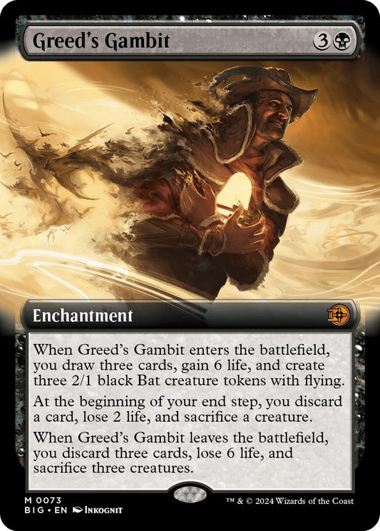 Image for Greed's Gambit (Extended Art) (73) (Outlaws of Thunder Junction: The Big Score) - Magic: The Gathering
