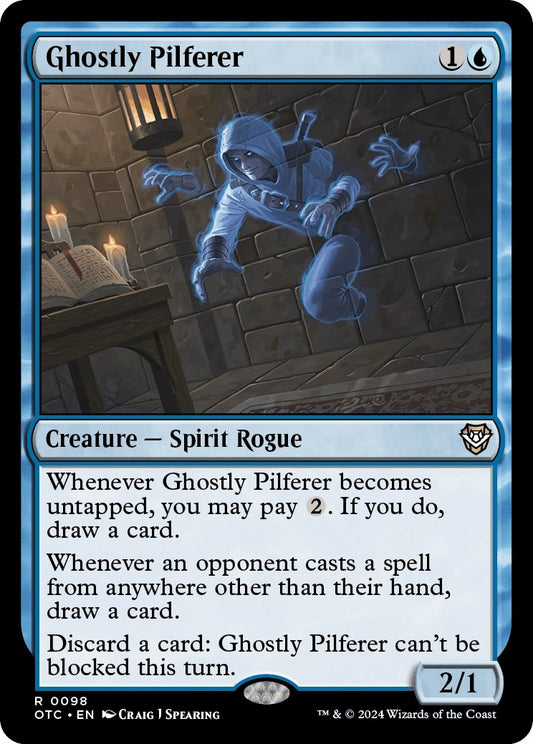Image for Ghostly Pilferer (98) (Commander: Outlaws of Thunder Junction) - Magic: The Gathering