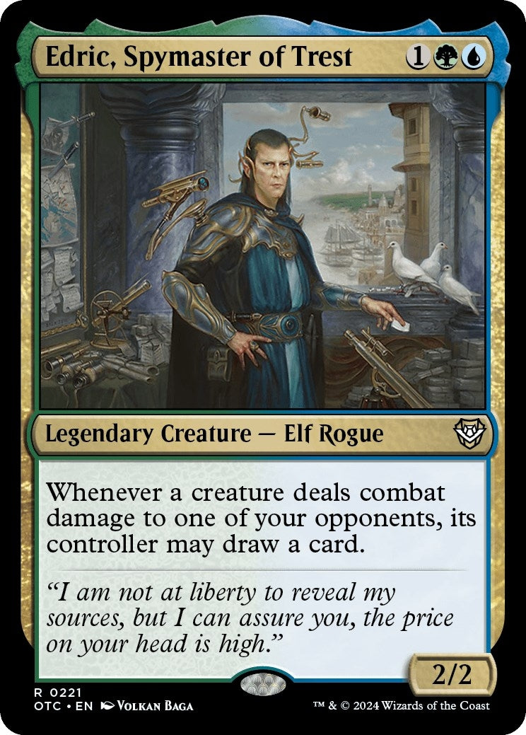 Image for Edric, Spymaster of Trest (221) (Commander: Outlaws of Thunder Junction) - Magic: The Gathering