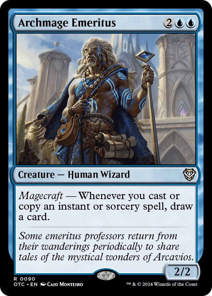 Image for Archmage Emeritus (90) (Commander: Outlaws of Thunder Junction) - Magic: The Gathering
