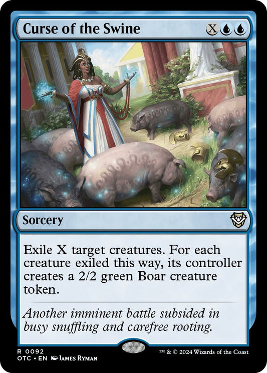 Image for Curse of the Swine (92) (Commander: Outlaws of Thunder Junction) - Magic: The Gathering