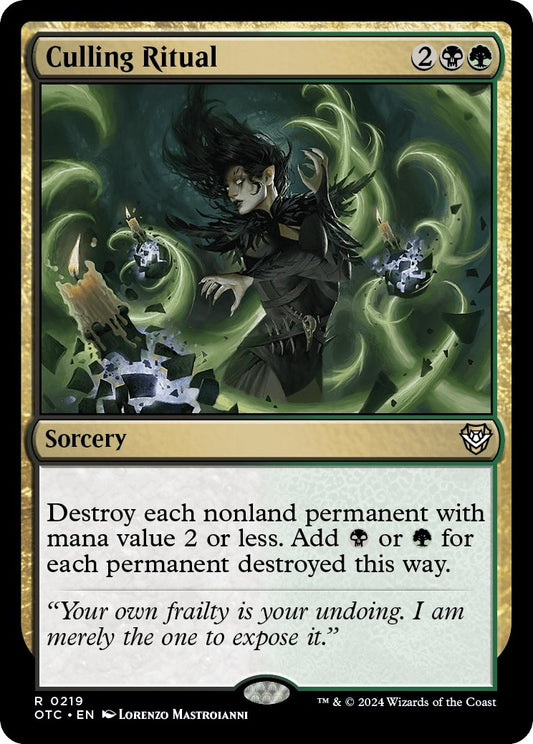 Image for Culling Ritual (219) (Commander: Outlaws of Thunder Junction) - Magic: The Gathering