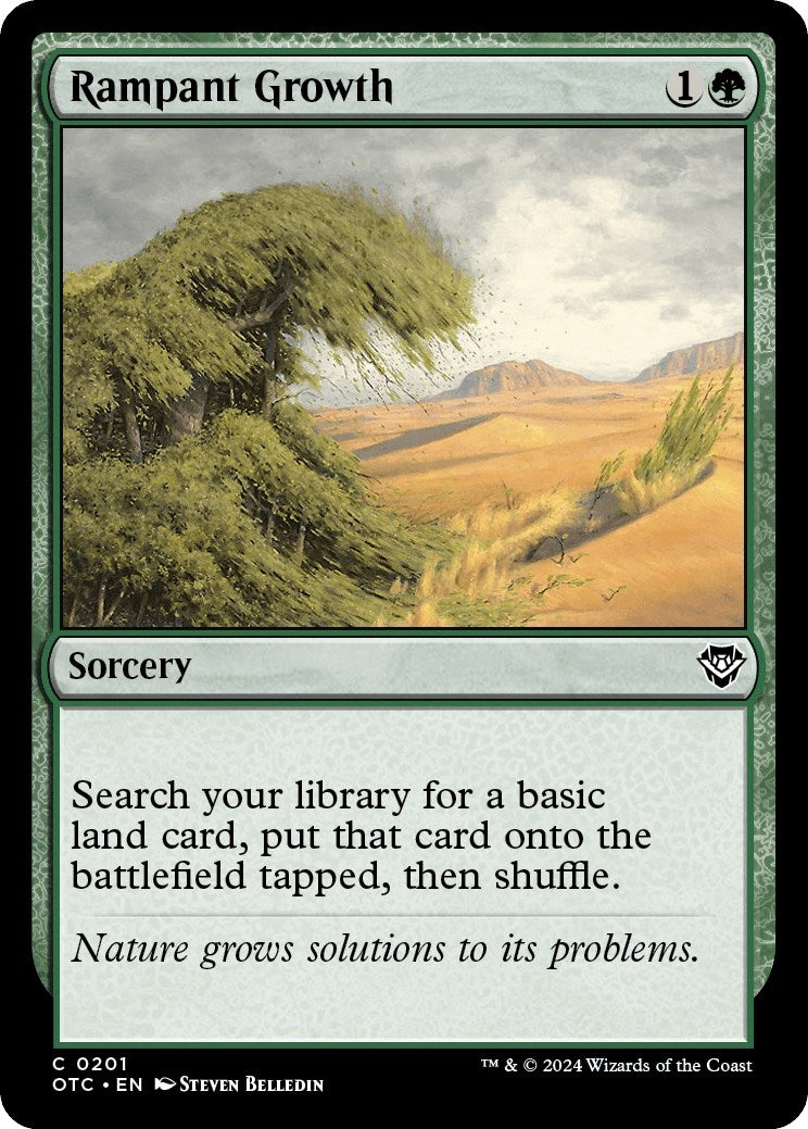 Image for Rampant Growth (201) (Commander: Outlaws of Thunder Junction) - Magic: The Gathering