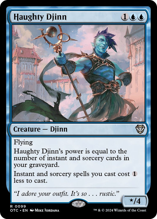 Image for Haughty Djinn (99) (Commander: Outlaws of Thunder Junction) - Magic: The Gathering