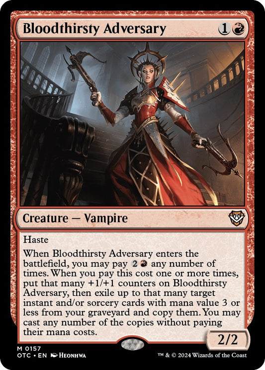 Image for Bloodthirsty Adversary (157) (Commander: Outlaws of Thunder Junction) - Magic: The Gathering