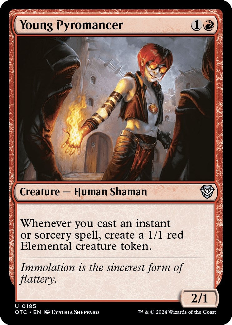 Image for Young Pyromancer (185) (Commander: Outlaws of Thunder Junction) - Magic: The Gathering