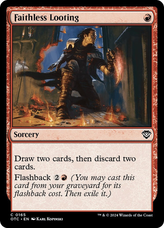 Image for Faithless Looting (165) (Commander: Outlaws of Thunder Junction) - Magic: The Gathering