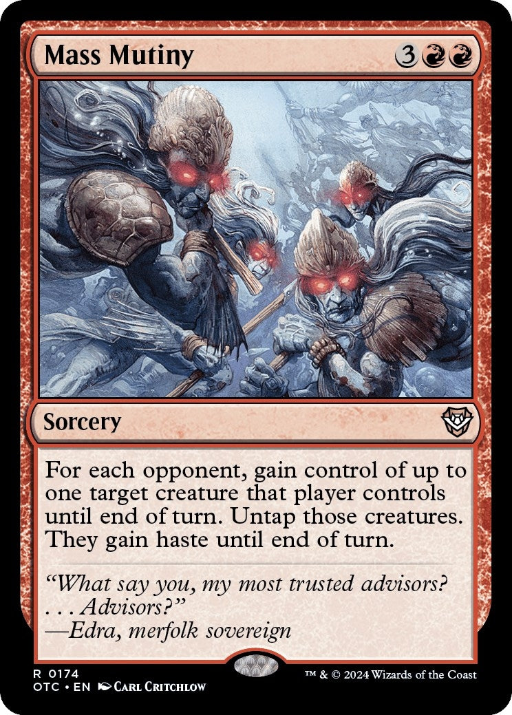 Image for Mass Mutiny (174) (Commander: Outlaws of Thunder Junction) - Magic: The Gathering