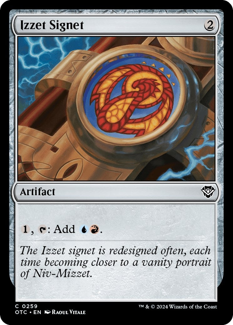 Image for Izzet Signet (259) (Commander: Outlaws of Thunder Junction) - Magic: The Gathering