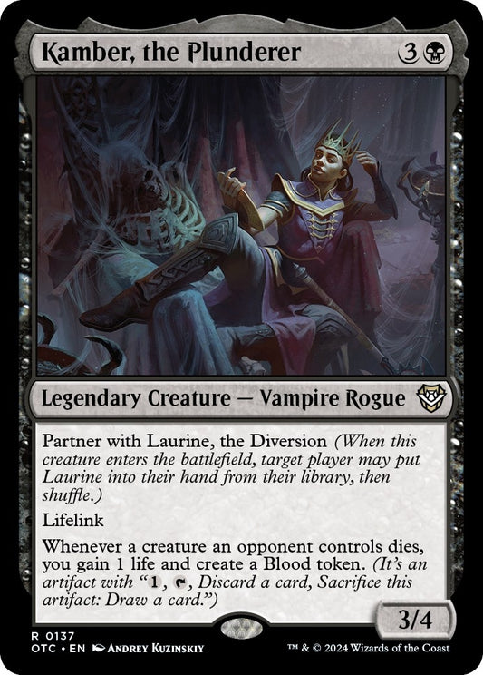 Image for Kamber, the Plunderer (137) (Commander: Outlaws of Thunder Junction) - Magic: The Gathering