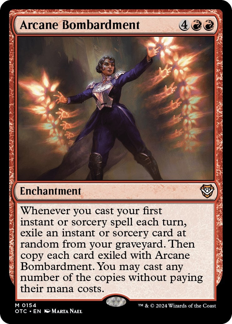 Image for Arcane Bombardment (154) (Commander: Outlaws of Thunder Junction) - Magic: The Gathering