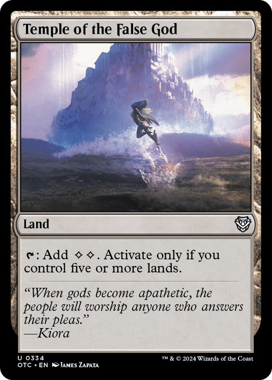 Image for Temple of the False God (334) (Commander: Outlaws of Thunder Junction) - Magic: The Gathering