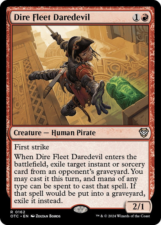 Image for Dire Fleet Daredevil (162) (Commander: Outlaws of Thunder Junction) - Magic: The Gathering