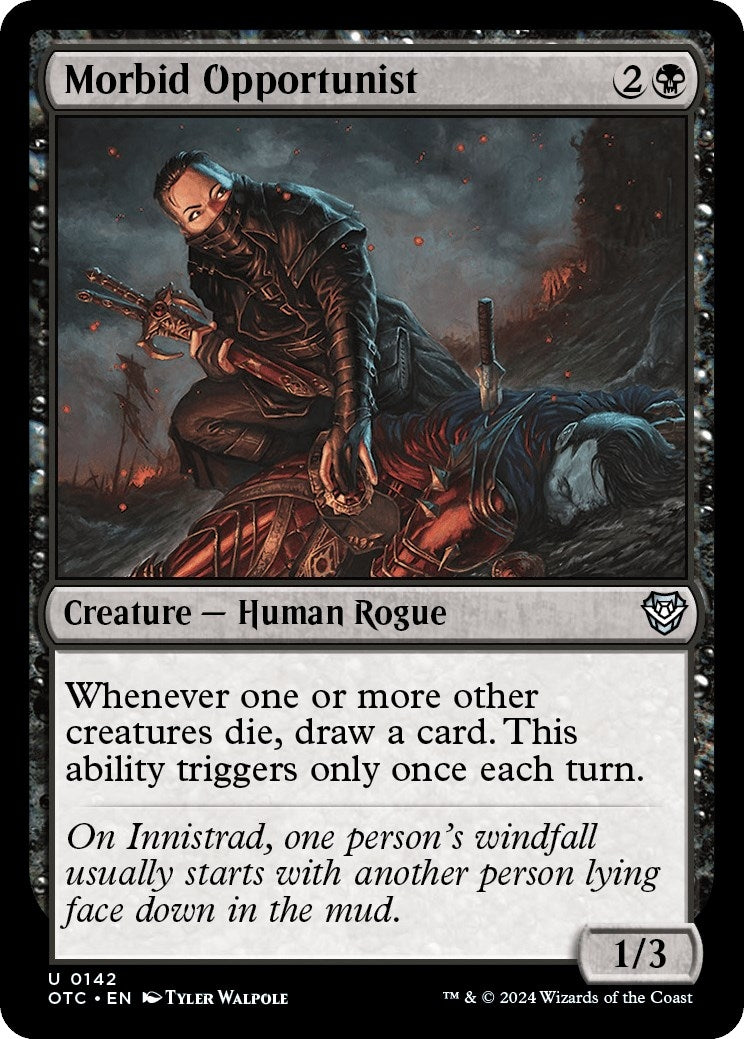 Image for Morbid Opportunist (142) (Commander: Outlaws of Thunder Junction) - Magic: The Gathering