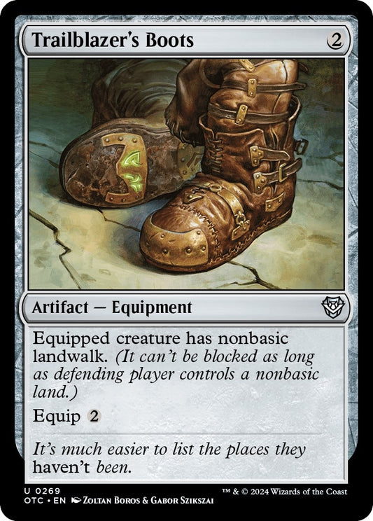 Image for Trailblazer's Boots (269) (Commander: Outlaws of Thunder Junction) - Magic: The Gathering