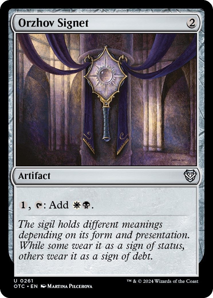 Image for Orzhov Signet (261) (Commander: Outlaws of Thunder Junction) - Magic: The Gathering