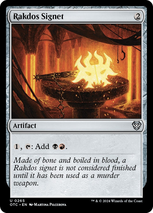 Image for Rakdos Signet (265) (Commander: Outlaws of Thunder Junction) - Magic: The Gathering