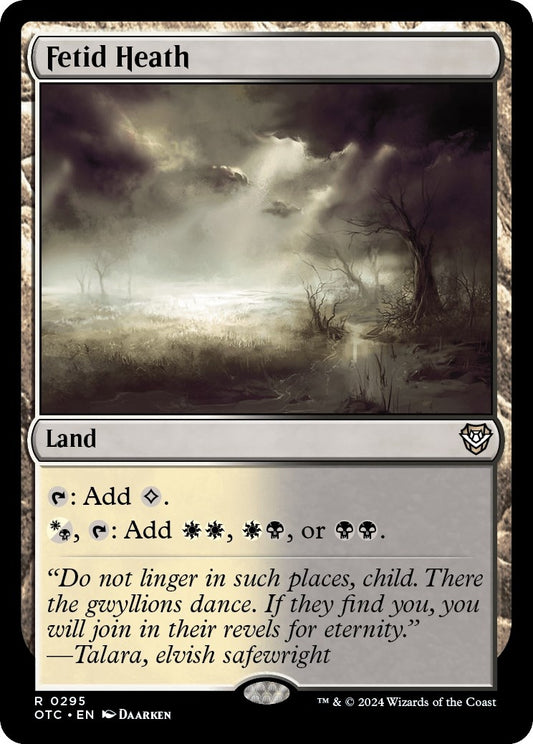 Image for Fetid Heath (295) (Commander: Outlaws of Thunder Junction) - Magic: The Gathering