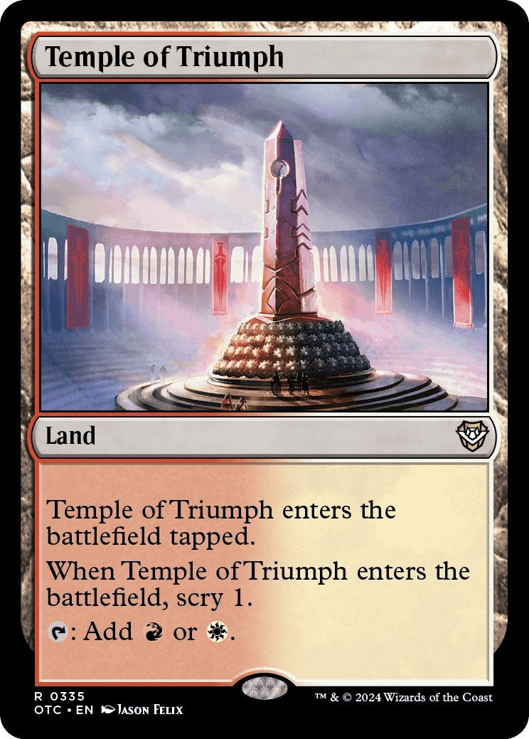 Image for Temple of Triumph (335) (Commander: Outlaws of Thunder Junction) - Magic: The Gathering