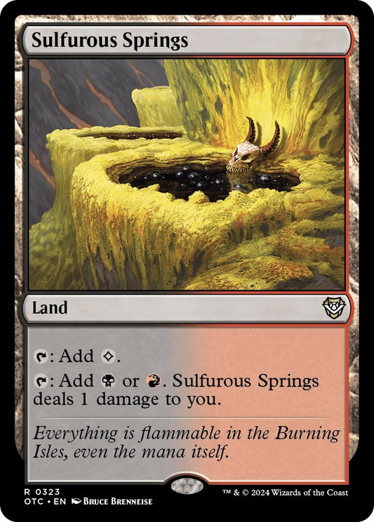 Image for Sulfurous Springs (323) (Commander: Outlaws of Thunder Junction) - Magic: The Gathering