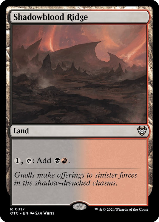 Image for Shadowblood Ridge (317) (Commander: Outlaws of Thunder Junction) - Magic: The Gathering