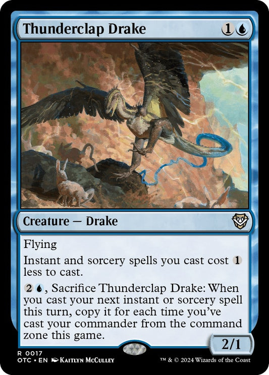 Image for Thunderclap Drake (17) (Commander: Outlaws of Thunder Junction) - Magic: The Gathering