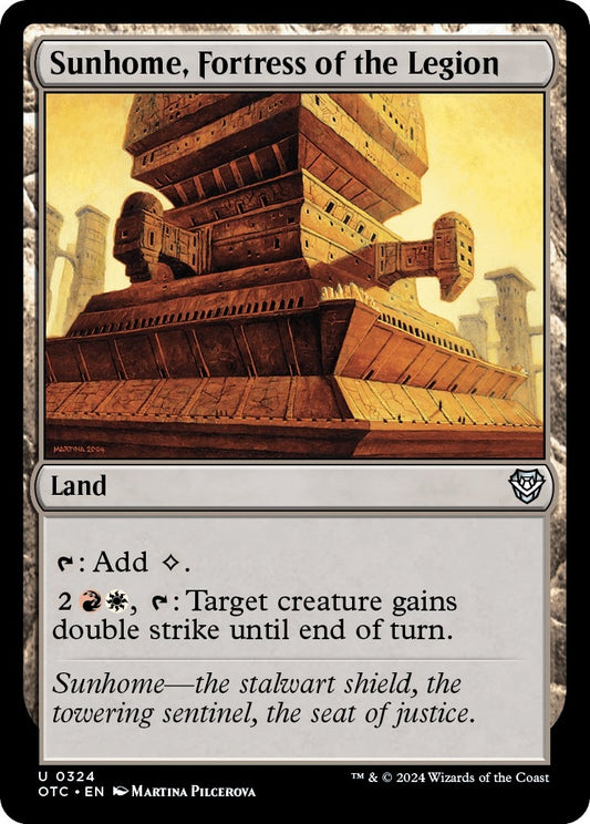 Image for Sunhome, Fortress of the Legion (324) (Commander: Outlaws of Thunder Junction) - Magic: The Gathering