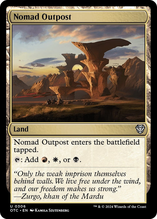 Image for Nomad Outpost (306) (Commander: Outlaws of Thunder Junction) - Magic: The Gathering