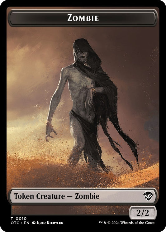 Image for Zombie // Ox Double-Sided Token (10 // 3) (Commander: Outlaws of Thunder Junction) - Magic: The Gathering