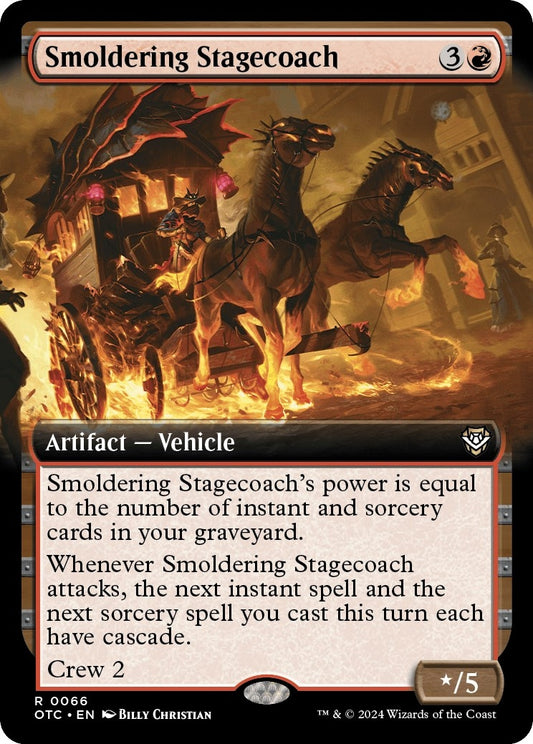 Image for Smoldering Stagecoach (Extended Art) (66) (Commander: Outlaws of Thunder Junction) - Magic: The Gathering
